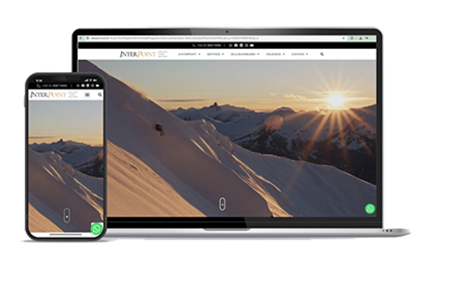 Website InterPoint — Exclusive Travel Boutique